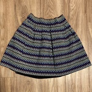 Heavy Skirt Tribal Pattern Elastic Waist